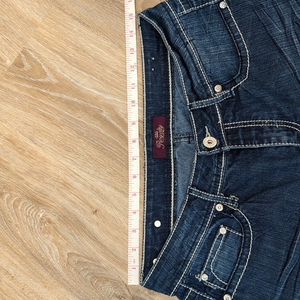 ❤️👖😃 Royalty Dark Blue Women's Capris size 8 ❤️👖😃 - Picture 7 of 11